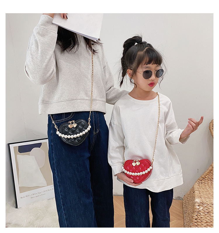 Lucky Pig Korean Cute Cartoon Kid's Messenger Bag Fashion Casual Pu Mirror Princess Handbags Wholesale