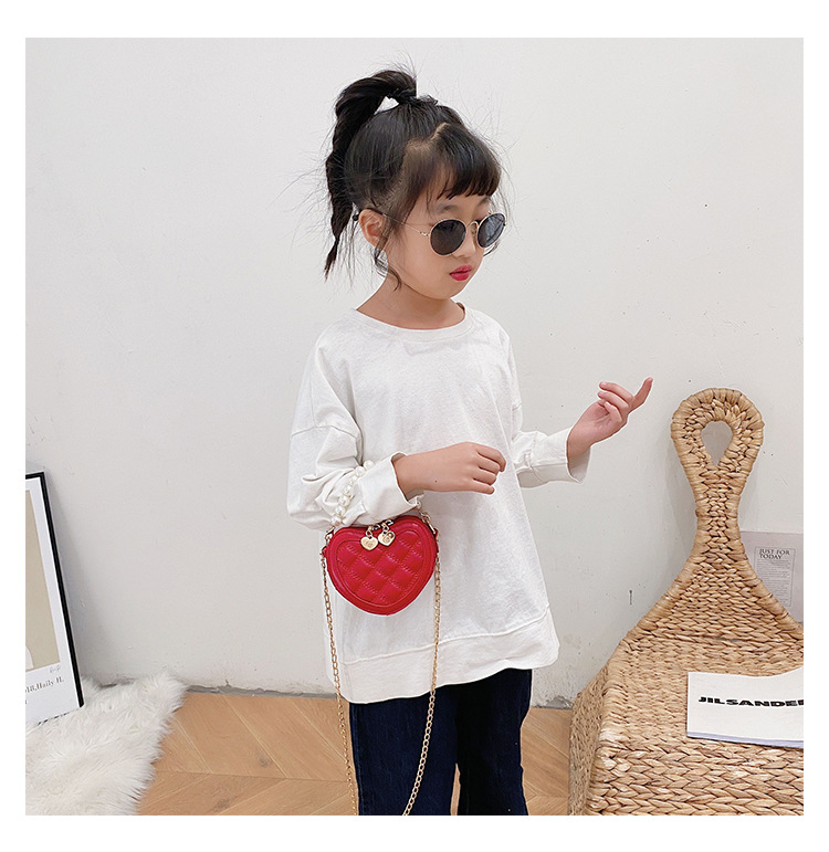 Lucky Pig Korean Cute Cartoon Kid's Messenger Bag Fashion Casual Pu Mirror Princess Handbags Wholesale