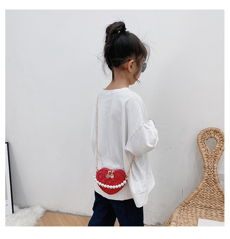 Lucky Pig Korean Cute Cartoon Kid's Messenger Bag Fashion Casual Pu Mirror Princess Handbags Wholesale