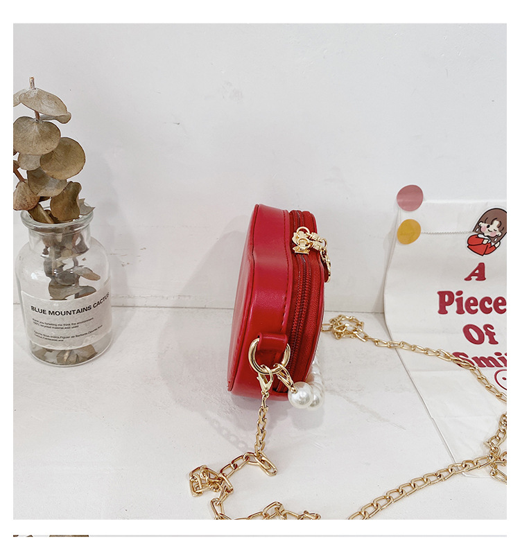 Lucky Pig Korean Cute Cartoon Kid's Messenger Bag Fashion Casual Pu Mirror Princess Handbags Wholesale