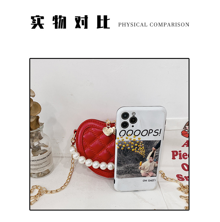 Lucky Pig Korean Cute Cartoon Kid's Messenger Bag Fashion Casual Pu Mirror Princess Handbags Wholesale