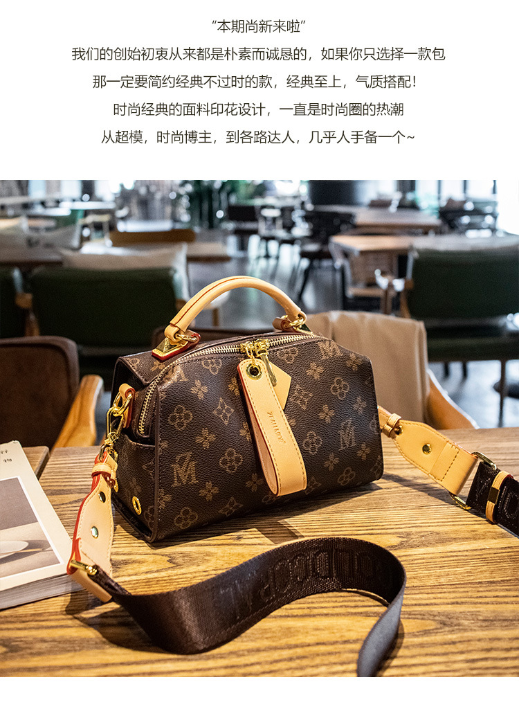 Handbags for Women 2021 New Autumn Versatile Casual Boston Bag Ins Online Influencer Fashion Shoulder Messenger Bag