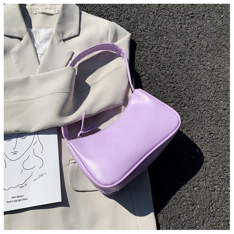 Sheng shi Handbags 2020 New Korean Version of the Western Style Shoulder Bag Simple Wild Red Underarm Package Fashion