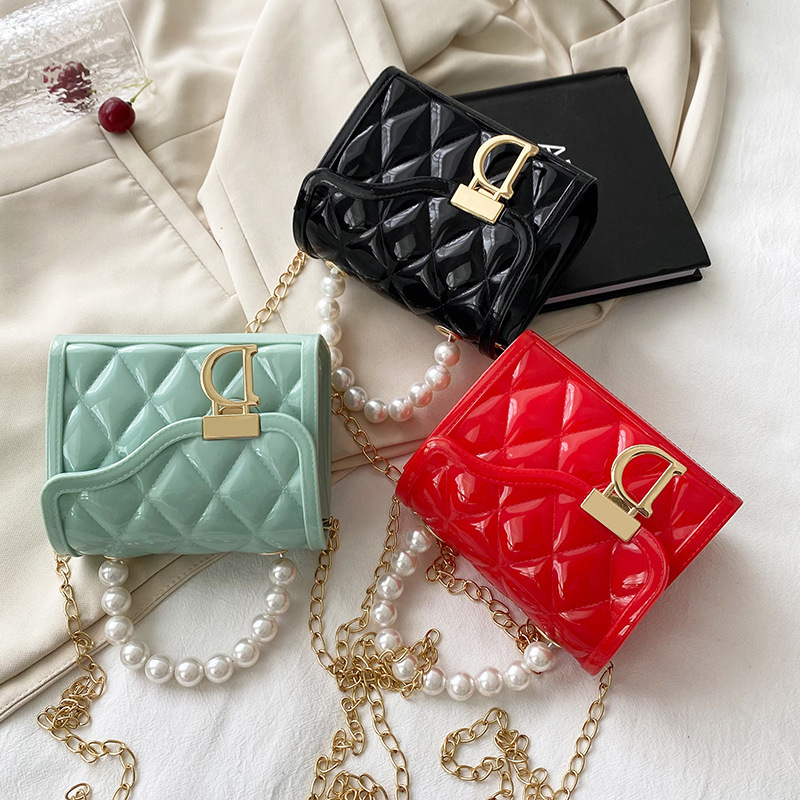 New Rhombus Gel Bag 2021ladies Handbags Fashion Women&#039;s Cross-Body Bag Chanel-Style Gel Bag
