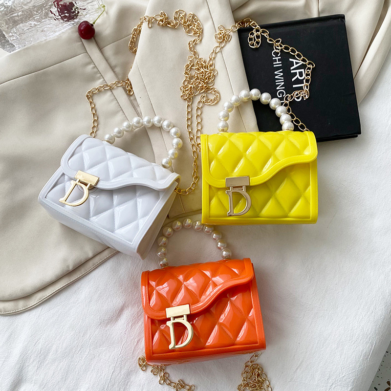 New Rhombus Gel Bag 2021ladies Handbags Fashion Women&#039;s Cross-Body Bag Chanel-Style Gel Bag
