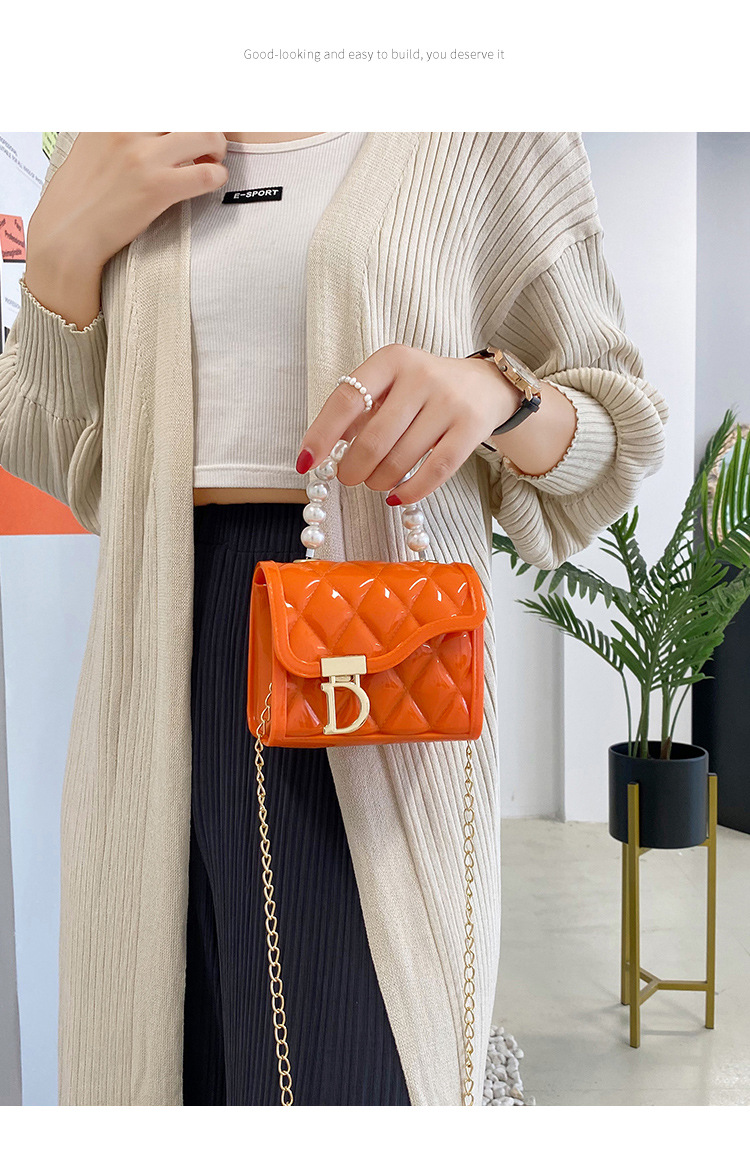 New Rhombus Gel Bag 2021ladies Handbags Fashion Women's Cross-Body Bag Chanel-Style Gel Bag