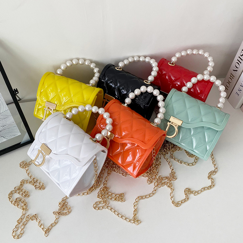 New Rhombus Gel Bag 2021ladies Handbags Fashion Women&#039;s Cross-Body Bag Chanel-Style Gel Bag