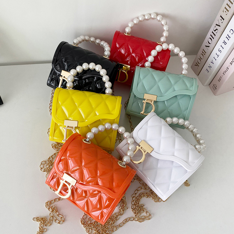New Rhombus Gel Bag 2021ladies Handbags Fashion Women&#039;s Cross-Body Bag Chanel-Style Gel Bag
