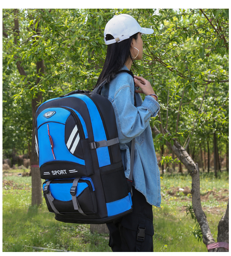 Outdoor Mountaineering Bag Backpack Men's Large Capacity Backpack Travel Women's Backpack Waterproof Travel Bag Light Walking Shiralee Outdoor Mountaineering Bag Backpack Men's Large Capacity Backpack Travel Women's Backpack Waterproof Travel Bag Light Walking Shiralee