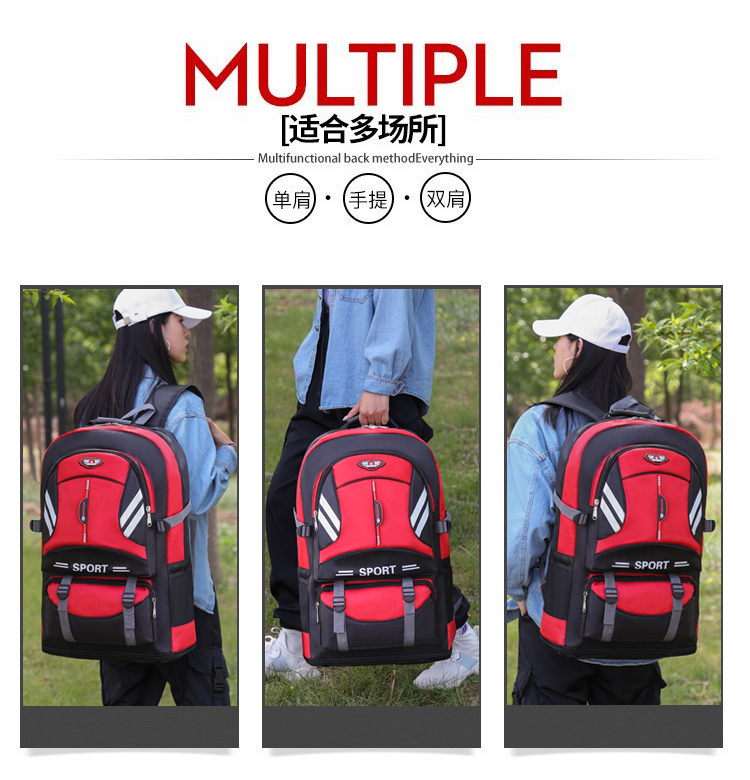 Outdoor Mountaineering Bag Backpack Men's Large Capacity Backpack Travel Women's Backpack Waterproof Travel Bag Light Walking Shiralee Outdoor Mountaineering Bag Backpack Men's Large Capacity Backpack Travel Women's Backpack Waterproof Travel Bag Light Walking Shiralee