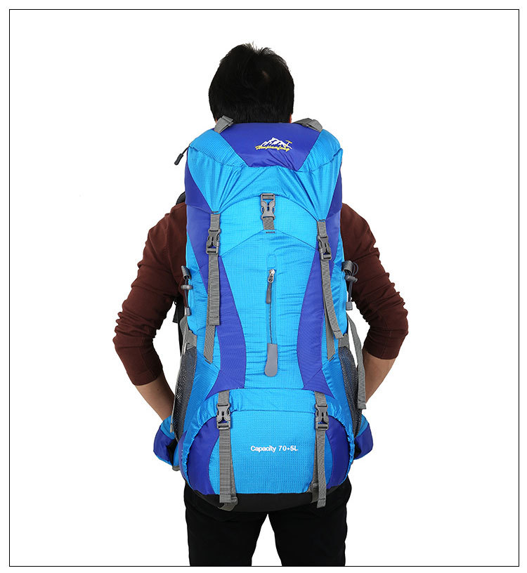 Hu Wai Jian Feng New Professional Mountaineering Bag Outdoor Camping Backpack Large Capacity Casual Fashion Men's and Women's Backpack