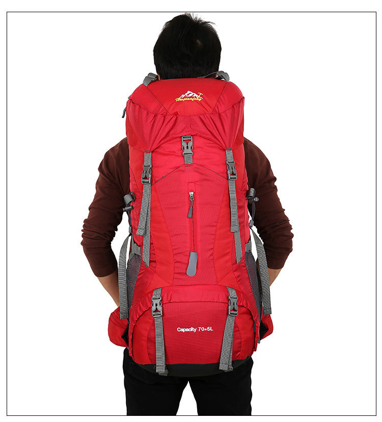 Hu Wai Jian Feng New Professional Mountaineering Bag Outdoor Camping Backpack Large Capacity Casual Fashion Men's and Women's Backpack
