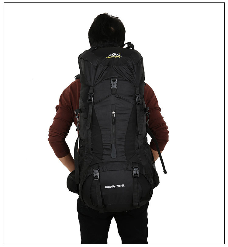 Hu Wai Jian Feng New Professional Mountaineering Bag Outdoor Camping Backpack Large Capacity Casual Fashion Men's and Women's Backpack