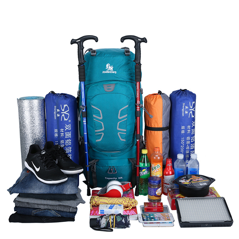 Outdoor Backpack Mountaineering Bag Shoulder Bag 60L Men&#039;s and Women&#039;s Large Capacity Casual Travel Bag Exercise Travel Bag Hiking Bag