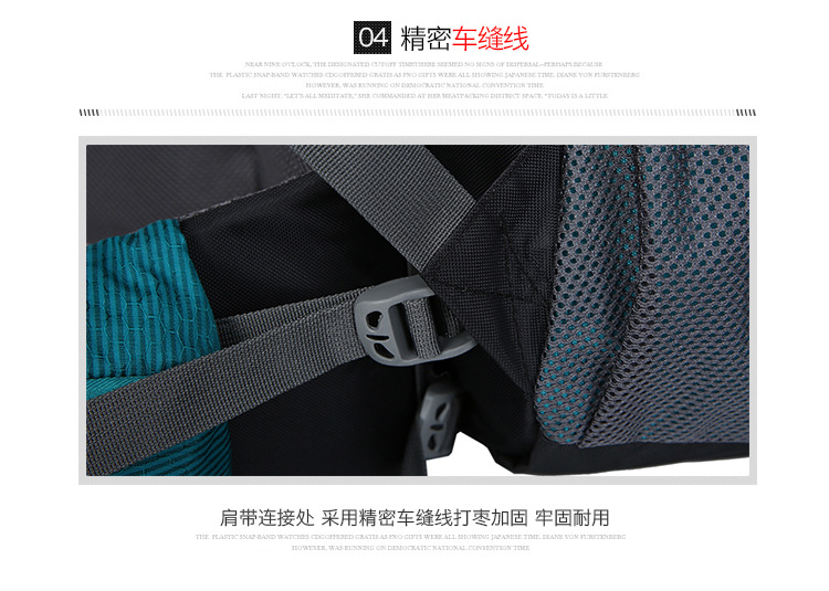 Outdoor Backpack Mountaineering Bag Shoulder Bag 60L Men's and Women's Large Capacity Casual Travel Bag Exercise Travel Bag Hiking Bag