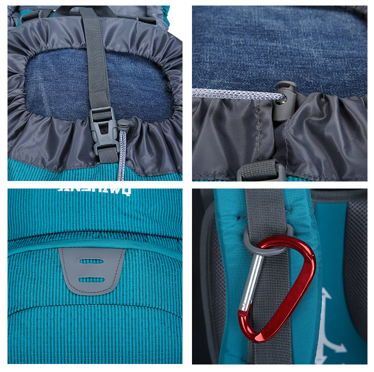 Outdoor Backpack Mountaineering Bag Shoulder Bag 60L Men's and Women's Large Capacity Casual Travel Bag Exercise Travel Bag Hiking Bag