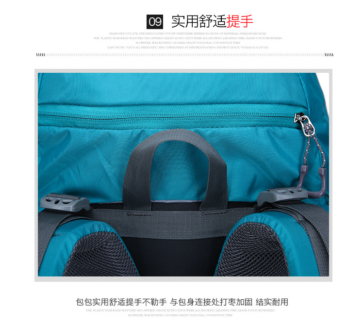 Outdoor Backpack Mountaineering Bag Shoulder Bag 60L Men's and Women's Large Capacity Casual Travel Bag Exercise Travel Bag Hiking Bag