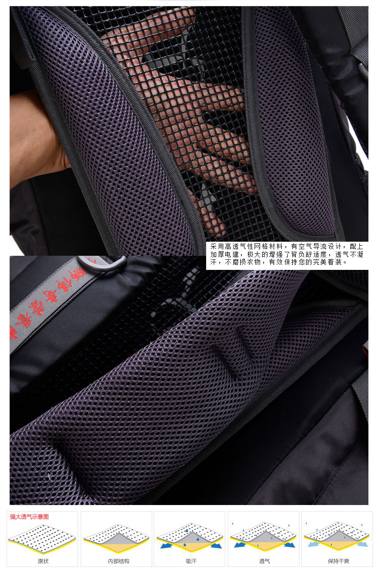 Factory Professional Mountaineering Bag Bracket Backpack Waterproof Outdoor Travel Backpack Hiking Back Bag 80L Factory Professional Mountaineering Bag Bracket Backpack Waterproof Outdoor Travel Backpack Hiking Back Bag 80L