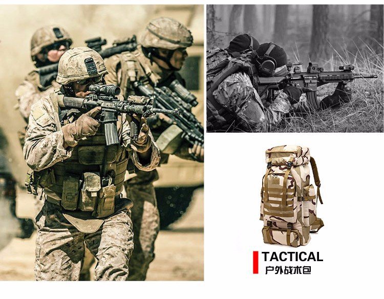Men's 70 Liters Travel Large Capacity Backpack Camping Luggage Backpack Travel Military Camouflage Outdoor Mountaineering Bag Men's 70 Liters Travel Large Capacity Backpack Camping Luggage Backpack Travel Military Camouflage Outdoor Mountaineering Bag