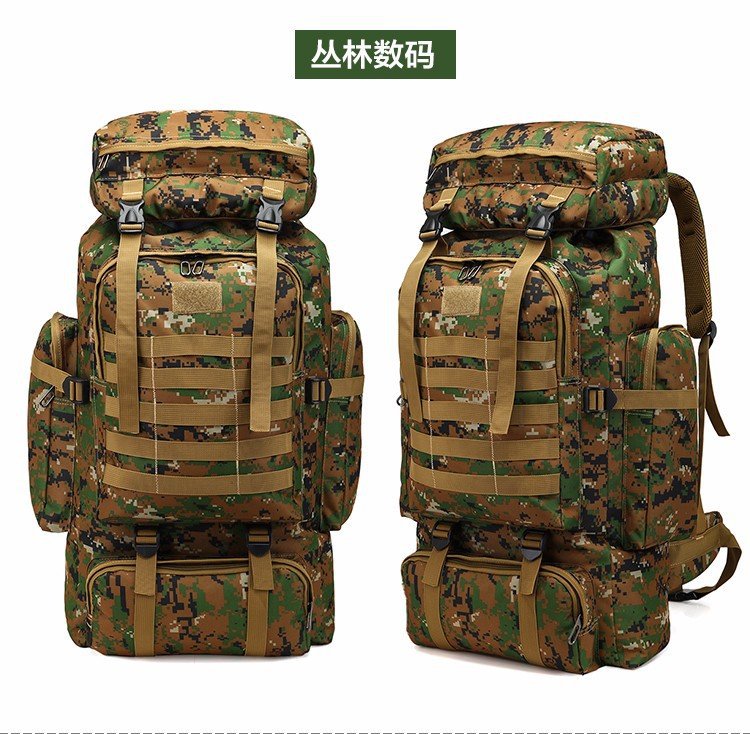 Men's 70 Liters Travel Large Capacity Backpack Camping Luggage Backpack Travel Military Camouflage Outdoor Mountaineering Bag Men's 70 Liters Travel Large Capacity Backpack Camping Luggage Backpack Travel Military Camouflage Outdoor Mountaineering Bag