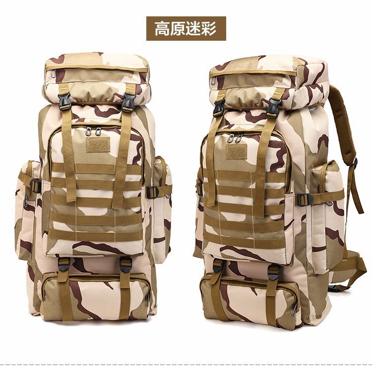 Men's 70 Liters Travel Large Capacity Backpack Camping Luggage Backpack Travel Military Camouflage Outdoor Mountaineering Bag Men's 70 Liters Travel Large Capacity Backpack Camping Luggage Backpack Travel Military Camouflage Outdoor Mountaineering Bag