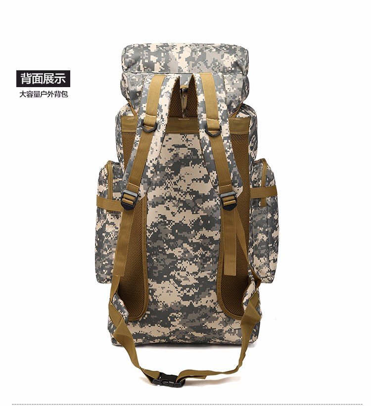 Men's 70 Liters Travel Large Capacity Backpack Camping Luggage Backpack Travel Military Camouflage Outdoor Mountaineering Bag Men's 70 Liters Travel Large Capacity Backpack Camping Luggage Backpack Travel Military Camouflage Outdoor Mountaineering Bag