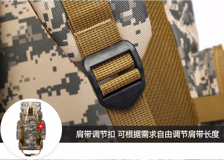Men's 70 Liters Travel Large Capacity Backpack Camping Luggage Backpack Travel Military Camouflage Outdoor Mountaineering Bag Men's 70 Liters Travel Large Capacity Backpack Camping Luggage Backpack Travel Military Camouflage Outdoor Mountaineering Bag