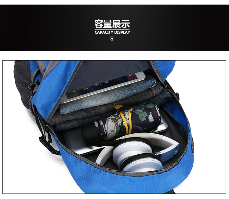 Outdoor 2020 Mountaineering Bag Fashion Sports Travel Bag Sports Bag Multi-Functional Nylon Cloth Backpack Computer Backpack