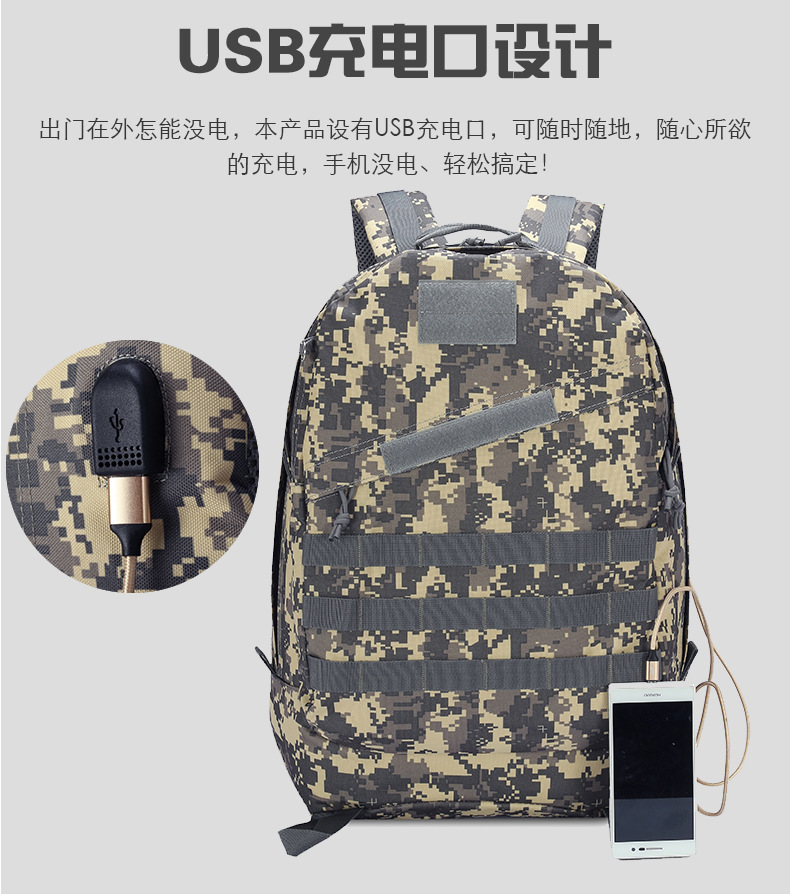 Factory Direct Sales Jesus Survival Backpack Waterproof Camouflage Outdoor Mountaineering Bag Level 3 Backpack Tactical 3D Bag in Stock