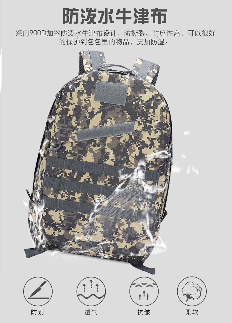 Factory Direct Sales Jesus Survival Backpack Waterproof Camouflage Outdoor Mountaineering Bag Level 3 Backpack Tactical 3D Bag in Stock
