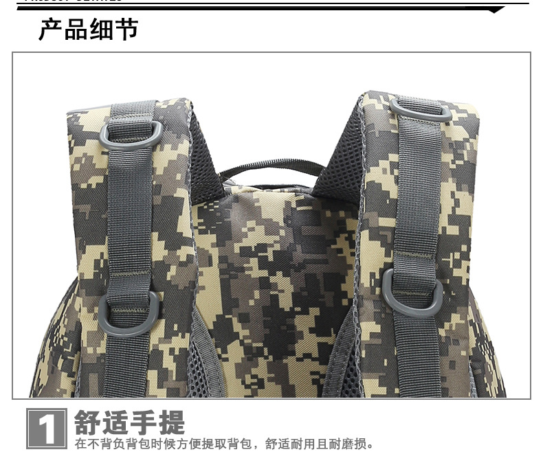 Factory Direct Sales Jesus Survival Backpack Waterproof Camouflage Outdoor Mountaineering Bag Level 3 Backpack Tactical 3D Bag in Stock