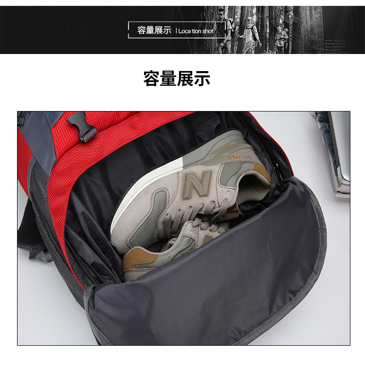 Amazon 60L Mountaineering Bag Outdoor Sports Travel Bag Large Capacity Waterproof Student Schoolbag Anti-Theft Backpack Amazon 60L Mountaineering Bag Outdoor Sports Travel Bag Large Capacity Waterproof Student Schoolbag Anti-Theft Backpack