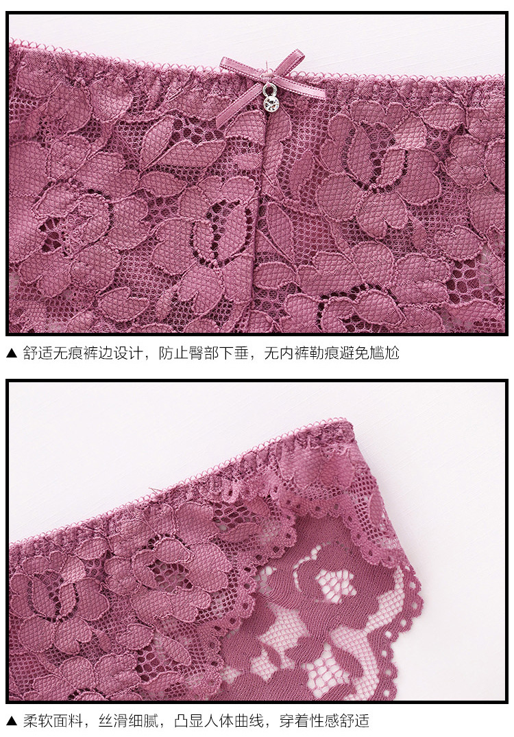 Small Chest Push up Adjustable Lace Girl Sexy Underwear Female Beauty Back Bra Breast Holding Bra Set #8855