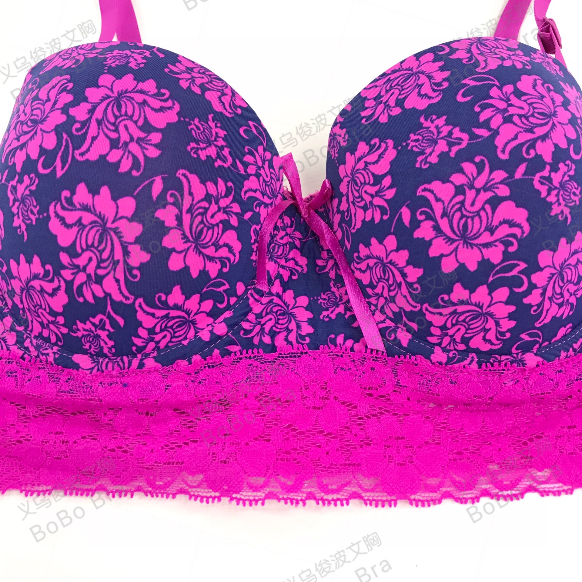 Manufacturers direct European and American printed bra big name underwear ladies bra set foreign trade bra set