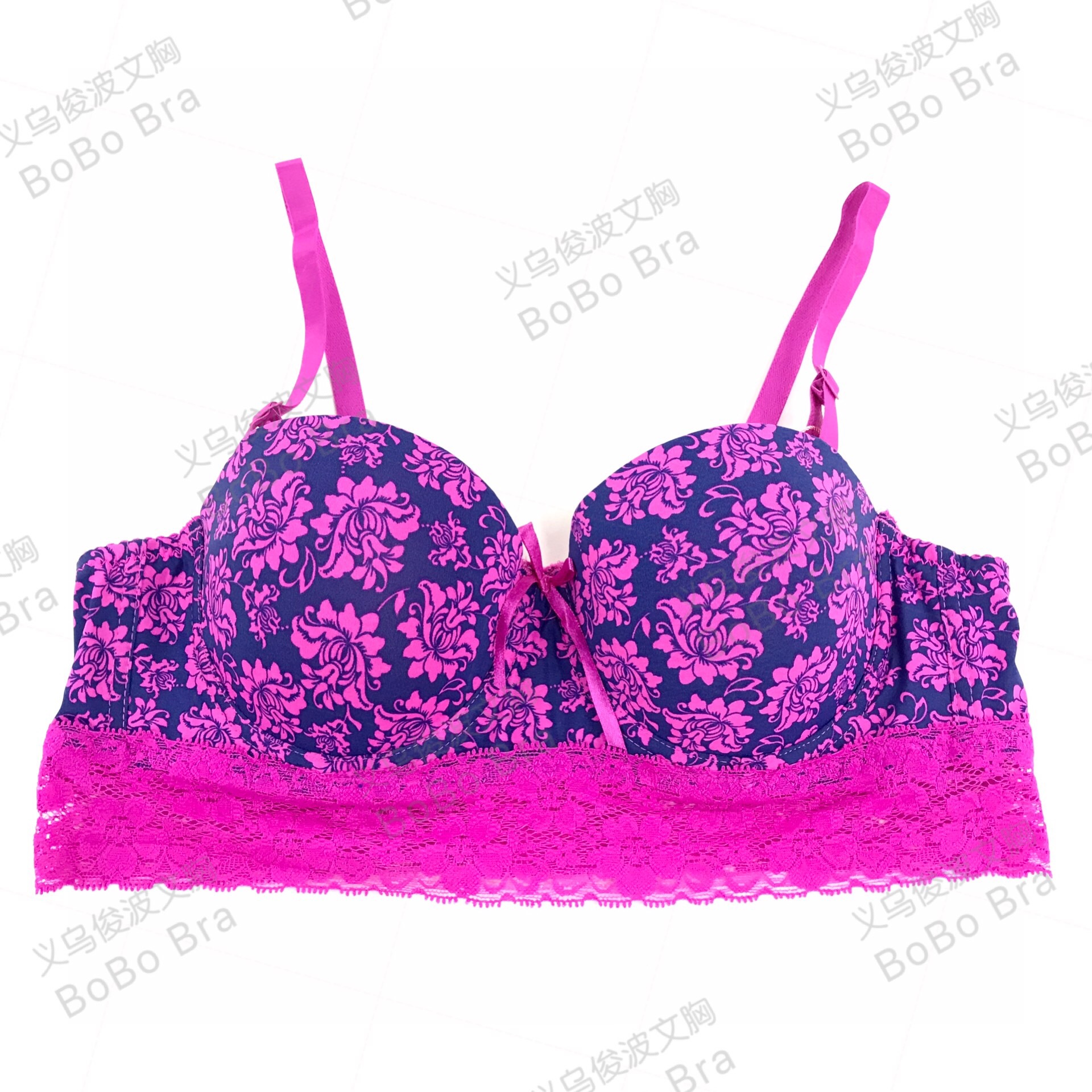 Manufacturers direct European and American printed bra big name underwear ladies bra set foreign trade bra set