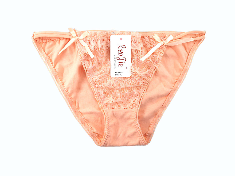 Lace sexy lingerie g-string bow ladies triangle underwear spot bra set Lace sexy lingerie g-string bow ladies triangle underwear spot bra set