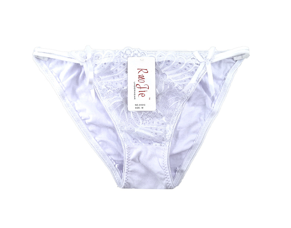 Lace sexy lingerie g-string bow ladies triangle underwear spot bra set Lace sexy lingerie g-string bow ladies triangle underwear spot bra set