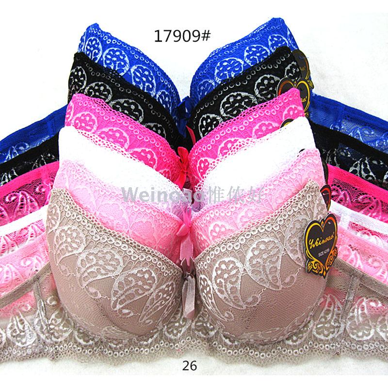 2019 new 5D embroidery thin cup with steel rim high-end underwear cross-border export hot style bra set