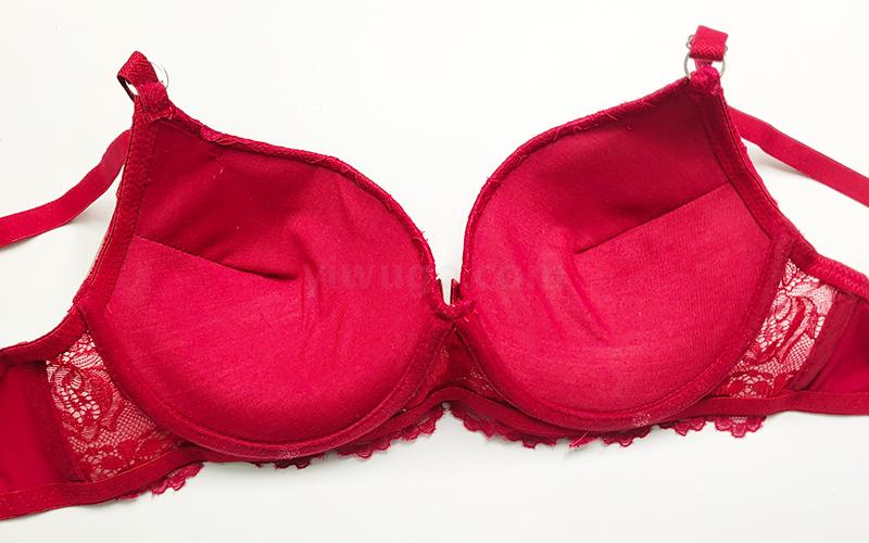 Bra set thick Padded large size with underwire 42-52D large cup panties set
