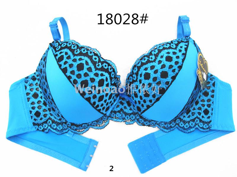 Foreign trade source sexy bra set lace print matching underwear large size underwear set stock