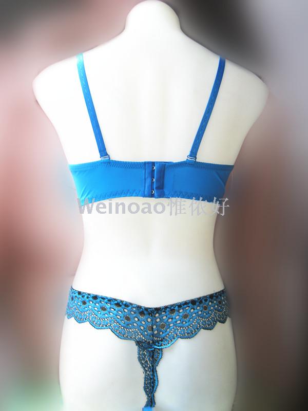 Foreign trade source sexy bra set lace print matching underwear large size underwear set stock