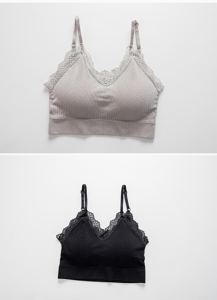 Seamless movement adjustment Seamless bra bra bra underwear without underwire sleep elastic lace back clasp Ladies underwear wholesale