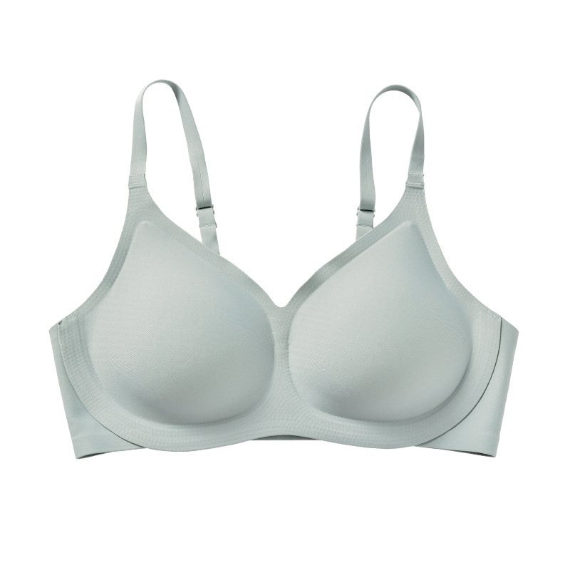 New One-Piece Sexy Latex Women&#039;s Underwear Push up Adjustable Wireless Seamless Bra Women