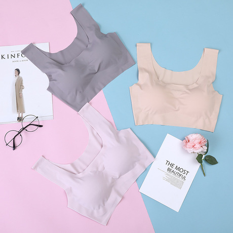 Japan&#039;s peace of mind sports bra One-piece Seamless Bra Sleep bra Underwire bra woman