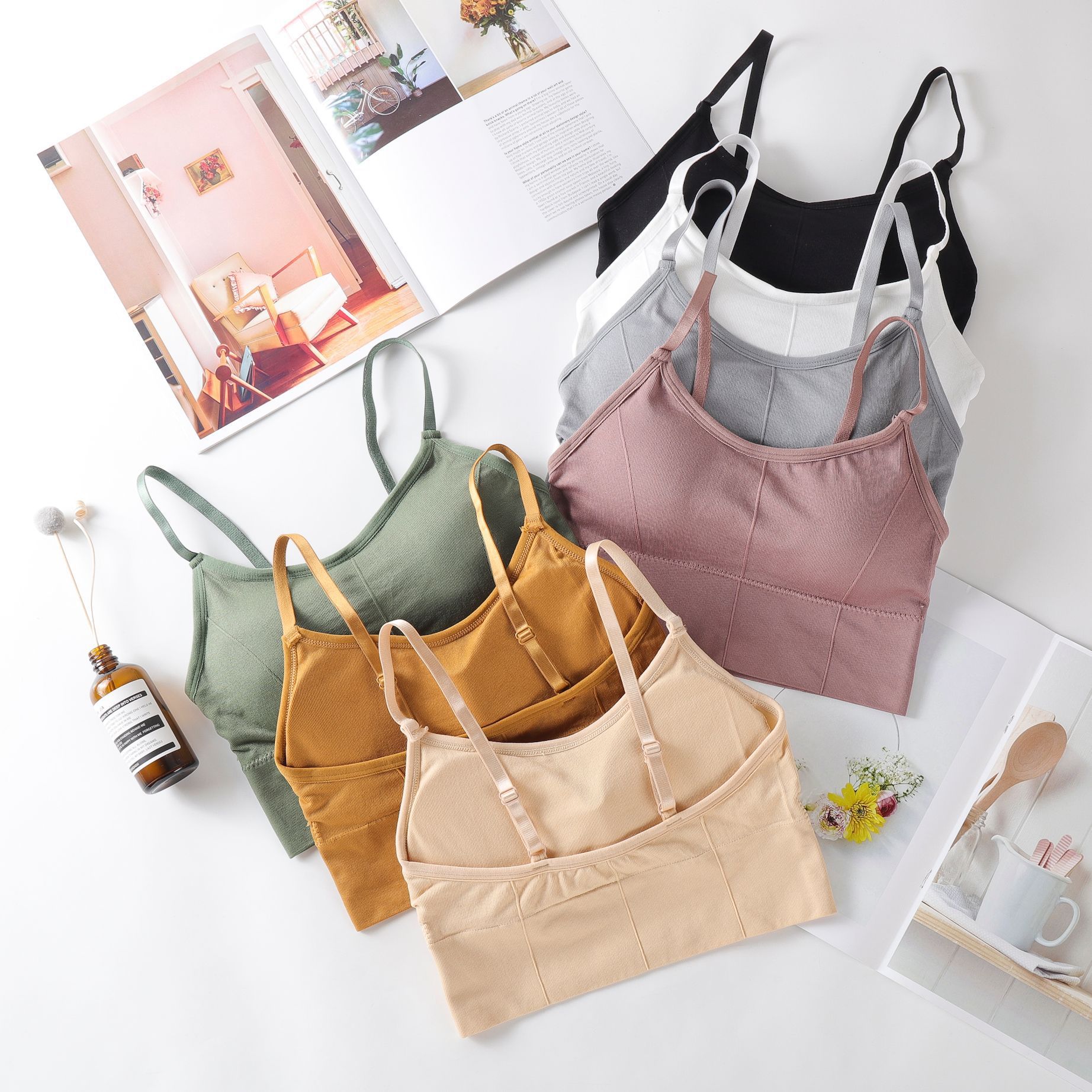 Hot style seamless back bra for girls with Seamless bra without underwire bra for girls with strapless bra Primer