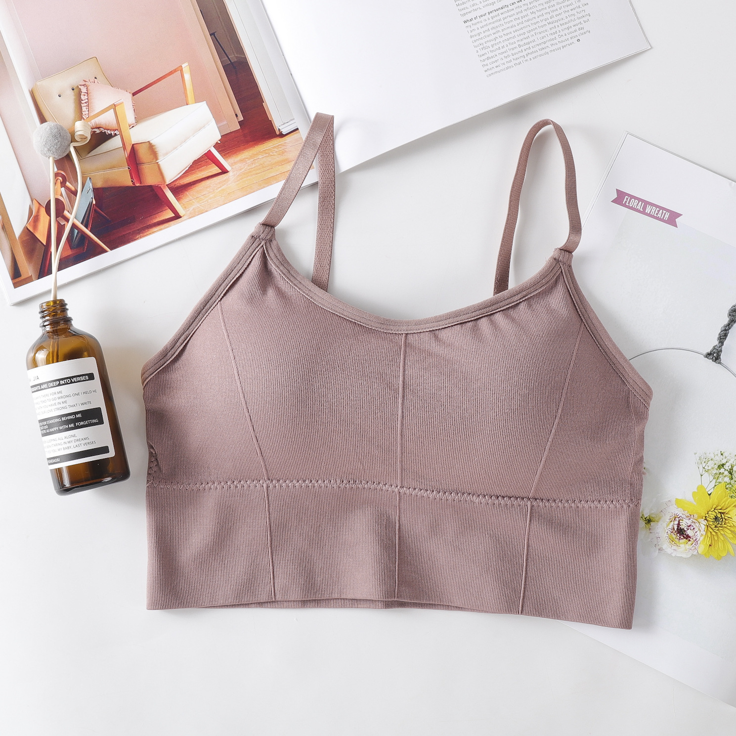 Hot style seamless back bra for girls with Seamless bra without underwire bra for girls with strapless bra Primer
