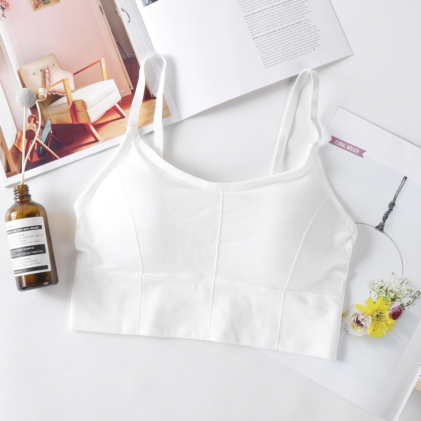 Hot style seamless back bra for girls with Seamless bra without underwire bra for girls with strapless bra Primer