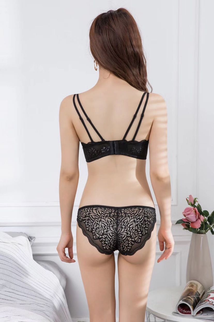 2017 new hot style maple leaf lace seamless bra &amp; bra