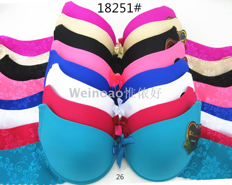 Foreign trade jacquard seamless bra high-grade one - piece bra three - button spot underwear Foreign trade jacquard seamless bra high-grade one - piece bra three - button spot underwear