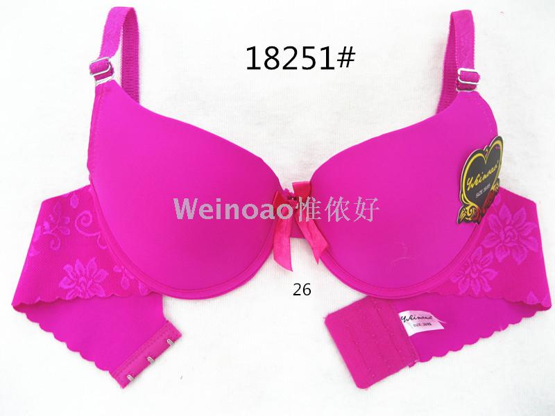 Foreign trade jacquard seamless bra high-grade one - piece bra three - button spot underwear Foreign trade jacquard seamless bra high-grade one - piece bra three - button spot underwear